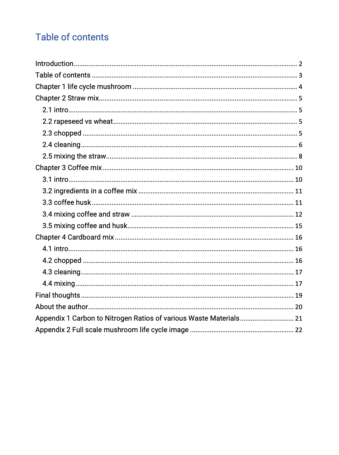 E-book - 3 mushroom substrate recipes for the small mushroom grower