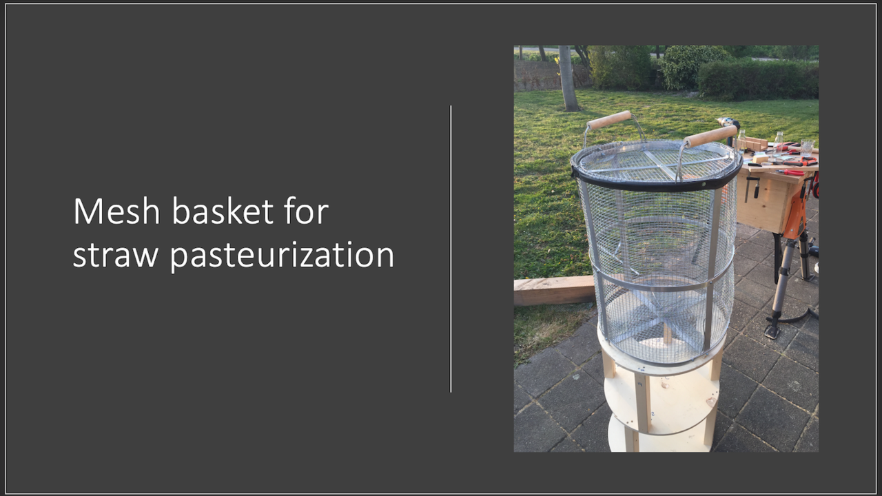 How to make a basket for straw pasteurisation